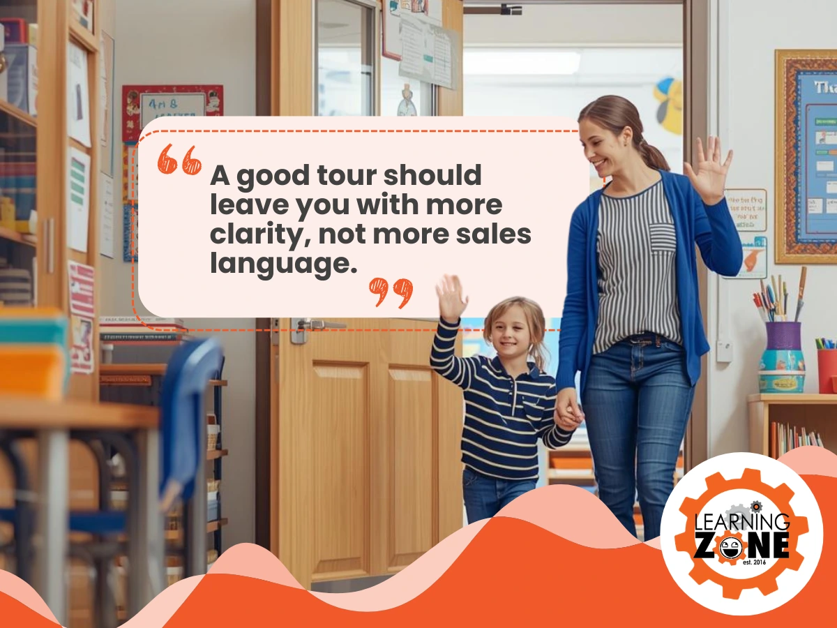 A good tour should leave you with more clarity not more sales language