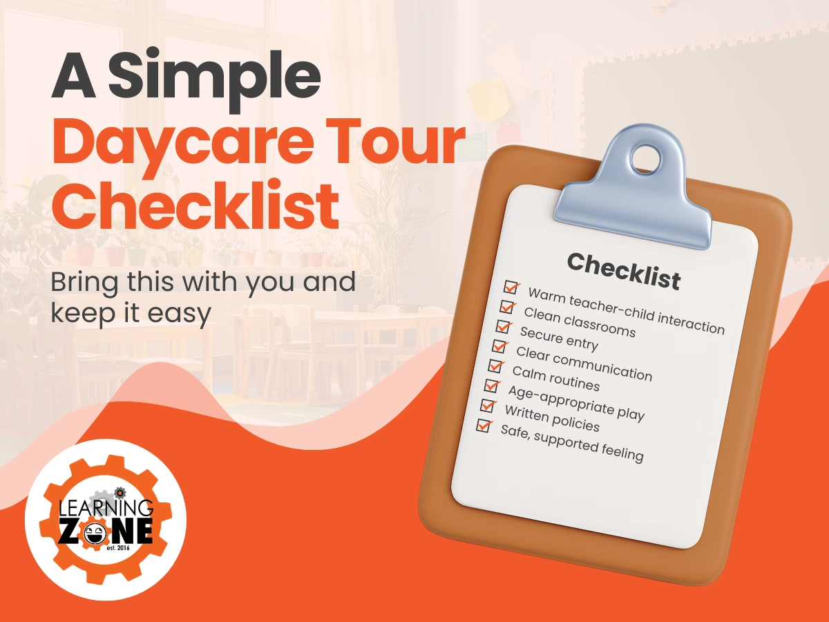 a simple daycare tour list