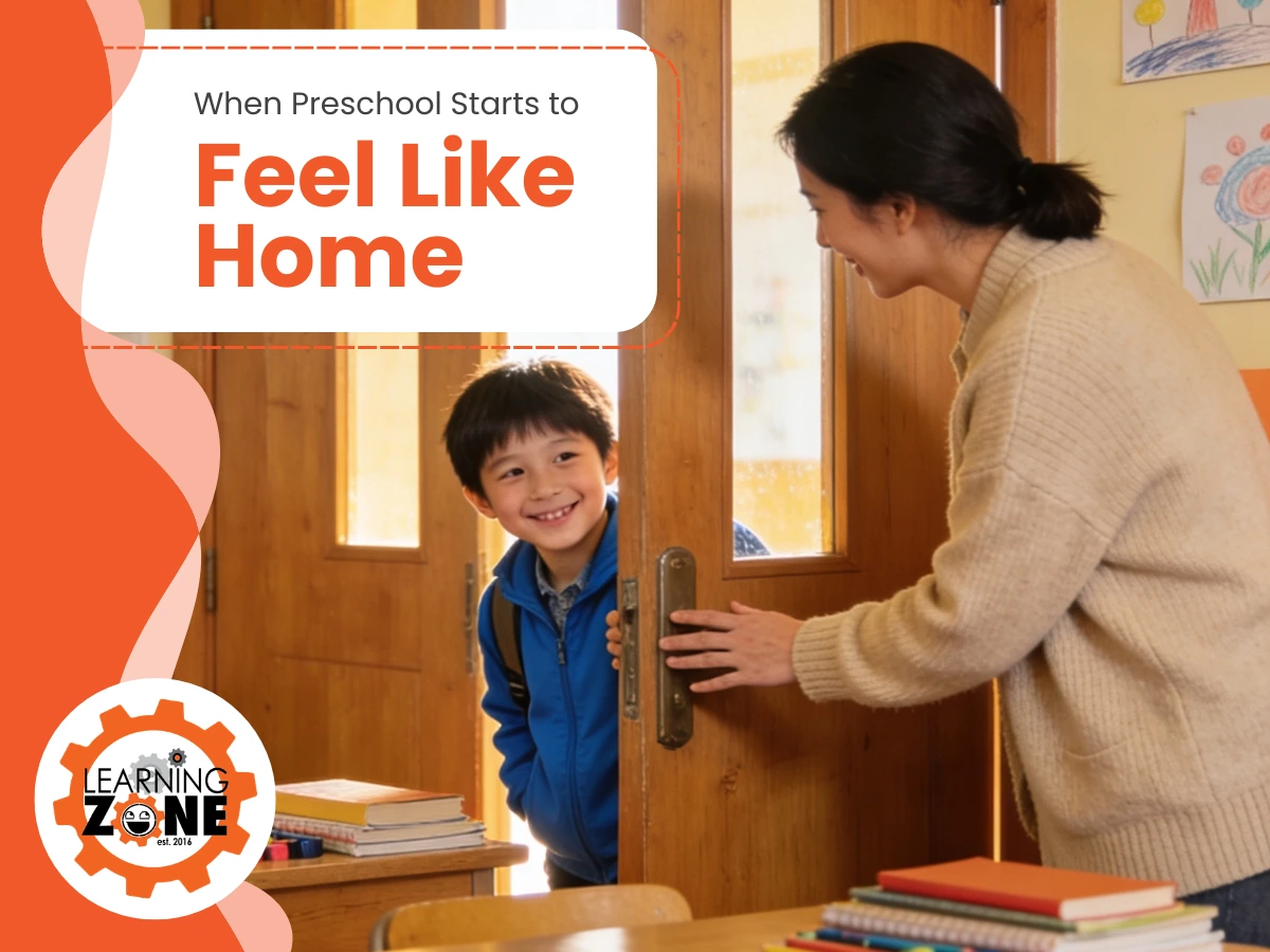 when preschool starts to feel like home